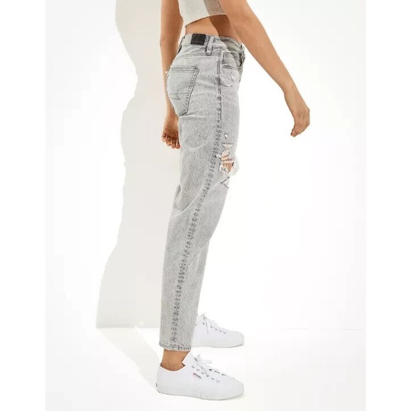 American Eagle Outfitters Gray Straight Leg Jeans - Picture 7 of 13